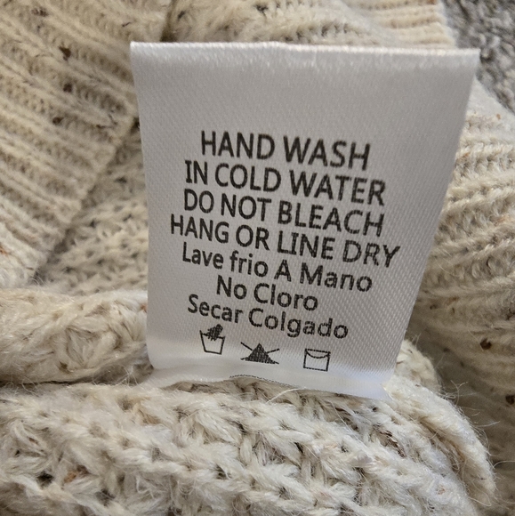 Tea n Rose Knit Embroidery Mock Neck Sweater Size Small - Picture 6 of 7